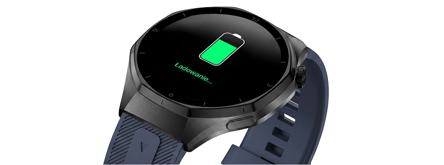 Męski smartwatch Z-Base z ikoną ładowania na ekranie.