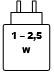 1-2,5W