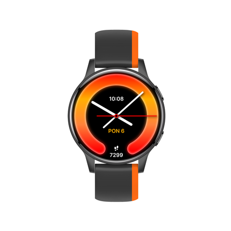 Smartwatch Forever iGO Watch 4! JW-600 Bluetooth 5.3 AMOLED IP67 – Inteligentny zegarek z rozmowami Bluetooth, monitorowaniem zdrowia i 2 paskami Czarny