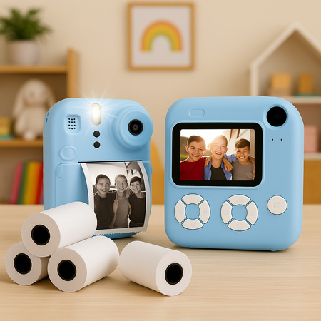 Forever Aparat natychmiastowy z flaszem ICF-03 niebieski