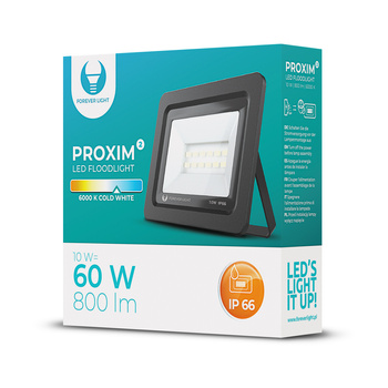 Naświetlacz LED PROXIM II 10W |6000K| IP66 Forever Light
