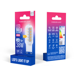 Forever Light Żarówka LED G9 3.6W 440lm 6000K ceramiczna klasa E