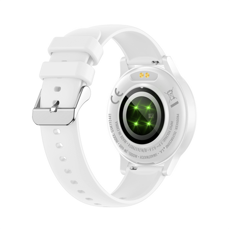 Smartwatch Forever iGO Watch 4! JW-600 Bluetooth 5.3 AMOLED IP67 – Inteligentny zegarek z rozmowami Bluetooth, monitorowaniem zdrowia i 2 paskami Biały