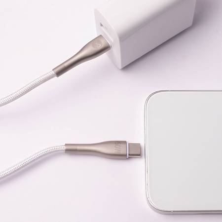 Forever kabel Sleek USB-C - USB-C 1,0 m 60W biały