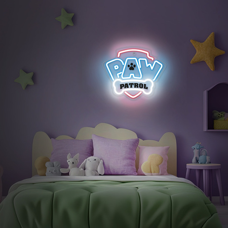 Wiszący neon LED na plexi Psi Patrol - Logo OW-130146