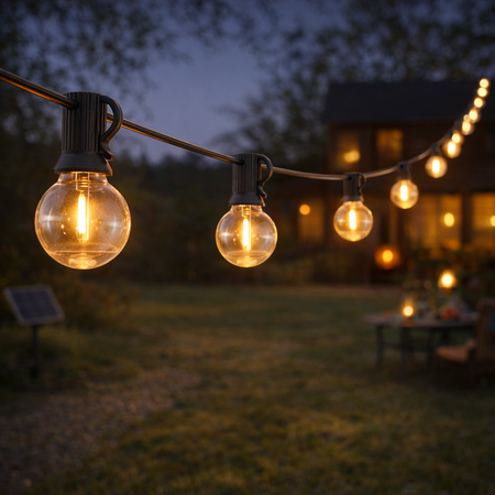 Forever Light Girlanda Solarna LED SUNARI FLS-180 8.5m 10+1 żarówek przezroczystych 1800mAh + pilot