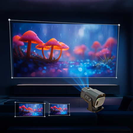 Forever Projektor FP-120U 720p/1080p kwadratowy czarny