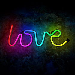 Forever Light neon LED RGB LOVE FLRN01 + pilot