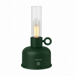 Forever Light Lampa naftowa LED Vintage FLR-04 butelkowa zieleń