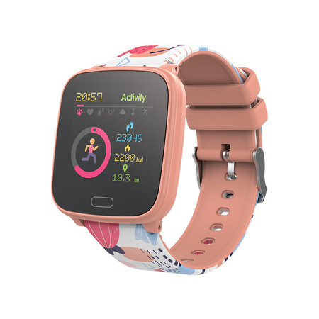 Zestaw Forever smartwatch IGO JW-100 + Głośnik Sweet Animal Deer ABS-100 pomarańczowy