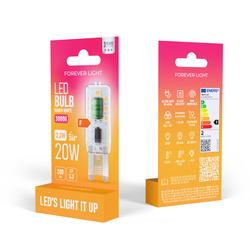 Forever Light Żarówka LED G9 2.2W 200lm 3000K klasa F