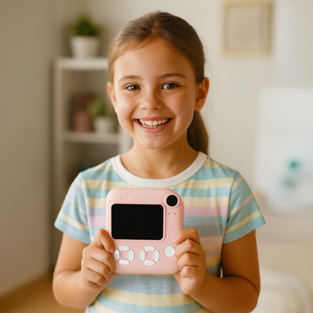 Forever Aparat natychmiastowy z flaszem ICF-16 różowy