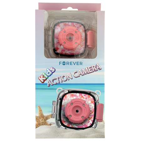 Kamera dziecięca Forever K2 FullHD 2-cale 800 mAh Różowa