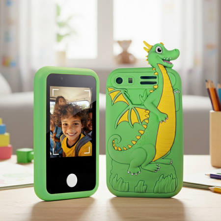 Forever edukacyjny telefon dla dzieci z dodatkowym case ETD-04 zielony