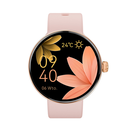 Forever smartwatch Forevive 5 SB-365 Różowe złoto z bransoletką Verona