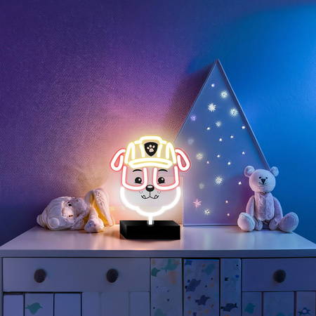 Neon LED na podstawce Psi Patrol - Rubble OW-120446