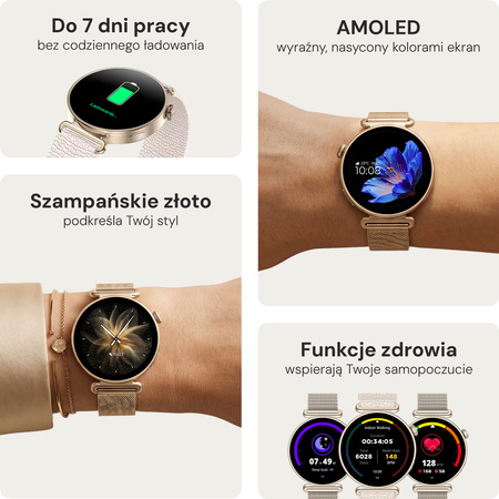 Forever Smartwatch SB-380 Bloomdust Champagne Gold