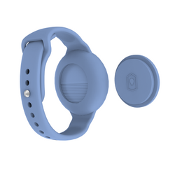 Forever lokalizator FindMy TFO TAG czarny + opaska pastelowy niebieski