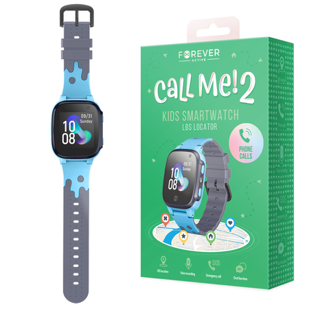 Forever Smartwatch Kids Call Me 2 KW-60 Niebieski