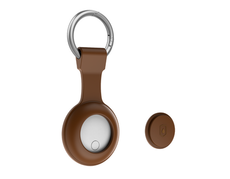 Forever lokalizator FindMy TFO TAG biały+ etui brązowa zawieszka