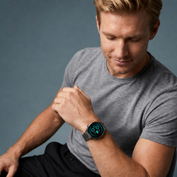 Smartwatch męski Forever SW-720 zBase Bluetooth 5.3 AMOLED IP68 – Inteligentny zegarek z rozmowami Bluetooth, monitorowaniem zdrowia i 2 paskami Granatowy