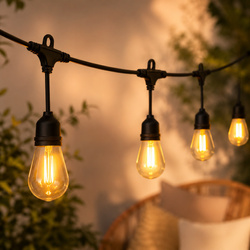 Forever Light Girlanda LED 230V FLM-200 7.2m 10 żarówek filament E27 S14