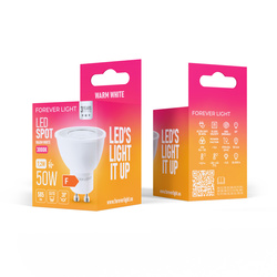 Forever Light Żarówka LED GU10 38° 7.2W 585lm 3000K klasa F