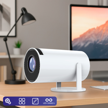 Forever Projektor FP-100 720p/1080p Biały