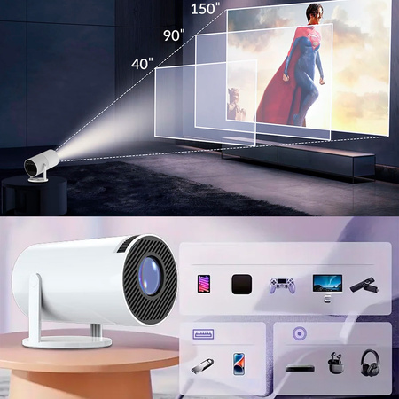 Forever Projektor FP-100 720p/1080p Biały