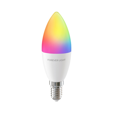 Forever Light Żarówka LED RGB E14 C37 5W 500lm 4000K klasa F