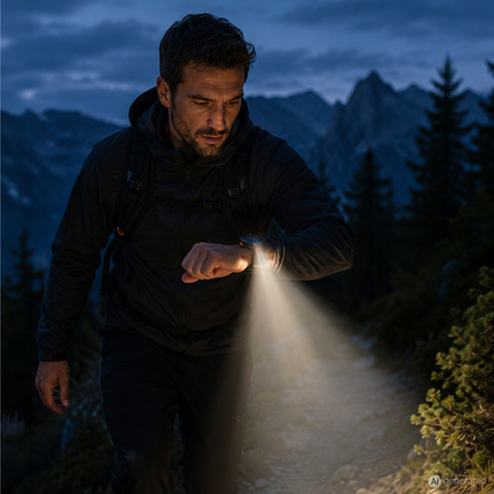 Smartwatch męski Forever SW-900 Focus GPS Bluetooth 5.4 AMOLED IP68 – Inteligentny zegarek z rozmowami Bluetooth, profilami multisportowymi i monitorowaniem zdrowia Czarny