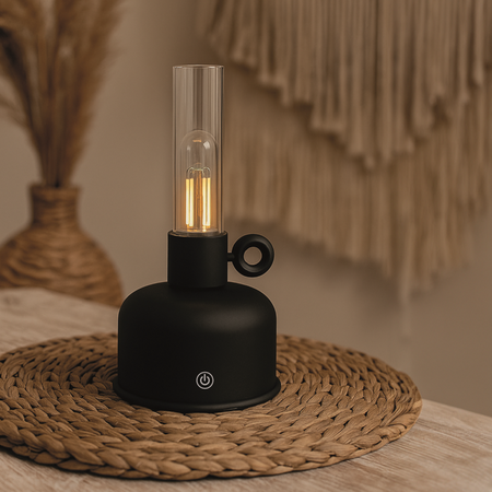 Forever Light Lampa naftowa LED Vintage FLR-04 butelkowa zieleń