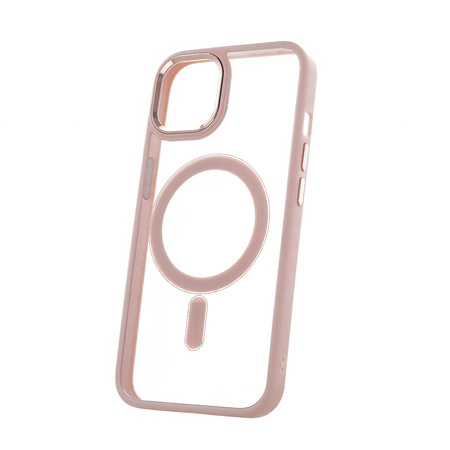 Nakładka Satin Elegant Mag do iPhone 14 6,1" różowa