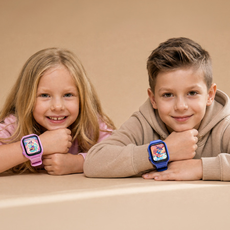 Smartwatch dziecięcy AI Forever Bro KW-540 GPS WiFi 4G IPS – Inteligentny zegarek dla dzieci z lokalizatorem, rozmowami wideo i przyciskiem SOS Niebieski