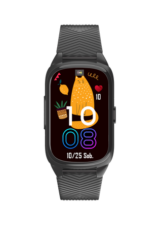 Smartwatch dla seniora Forever Siva ST-100 czarny – zegarek SOS dla babci i dziadka