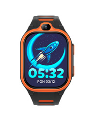 Smartwatch dziecięcy AI Forever xBoost KW-530 GPS WiFi 4G – Inteligentny zegarek dla dzieci z lokalizatorem, rozmowami wideo i przyciskiem SOS (pomarańczowy)