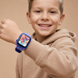 Smartwatch dziecięcy AI Forever Bro KW-540 GPS WiFi 4G IPS – Inteligentny zegarek dla dzieci z lokalizatorem, rozmowami wideo i przyciskiem SOS Niebieski