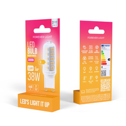 Forever Light Żarówka LED G9 3.6W 440lm 3000K ceramiczna klasa E