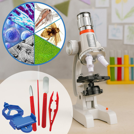 Forever Mikroskop z aluminiowym korpusem Plus C2171P biały