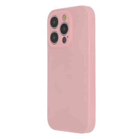 Nakładka Soft Touch Mag do iPhone 15 Pro 6,1" pastelowy różowy