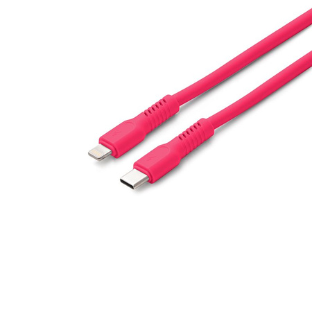 COLORUM kabel USB-C - Lightning 1,8m 2,4A CK12-CL-02 xMagenta