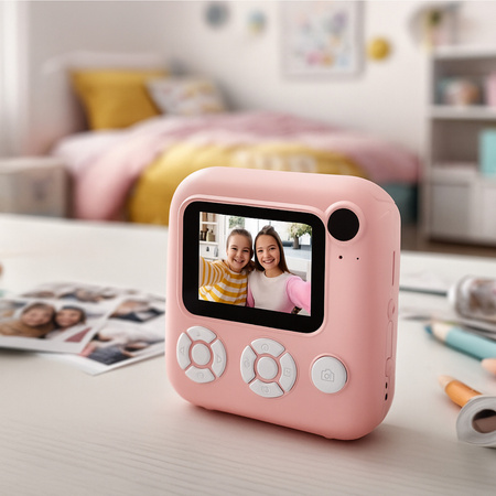 Forever Aparat natychmiastowy z flaszem ICF-16 różowy