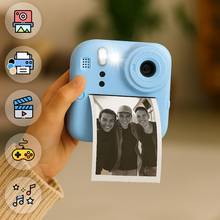 Forever Aparat natychmiastowy z flaszem ICF-03 niebieski