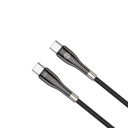 Forever kabel Sleek USB-C - USB-C 1,0 m 60W czarny