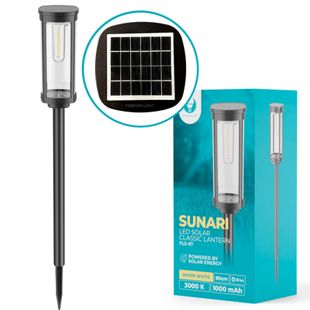 Lampa solarna LED SUNARI FLS-97 Słupek CLASSIC 3000K 500 mAh Ni-MH Forever Light