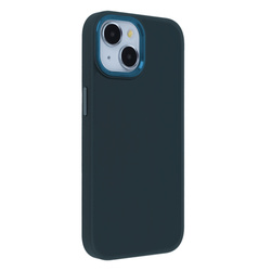 Nakładka Satin Elegant do iPhone 15 Plus 6,7" ciemnoniebieska