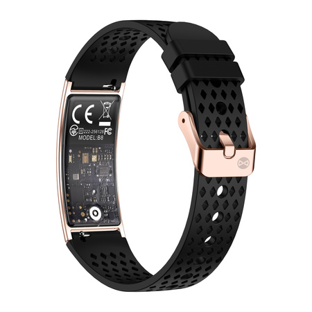 Forever Smartband SB-B8 Elegance OLED Bluetooth 5.3 IPX8 Różowe złoto