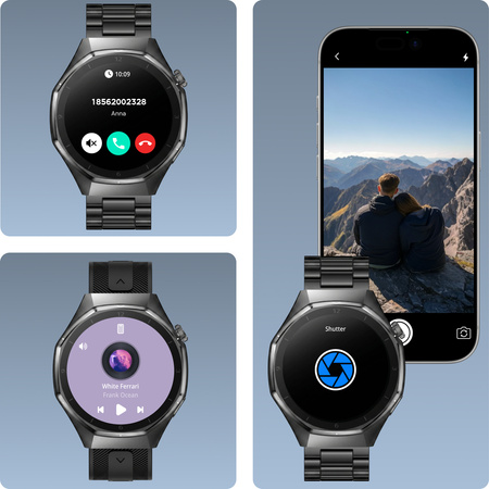 Smartwatch Forever SW-720 xBase Bluetooth 5.3 IP68 AMOLED Black