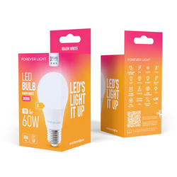 Forever Light Żarówka LED E27 A60 7W 806lm 3000K klasa E