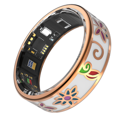 Forever Smart Ring Botanical SR-101 Bluetooth v5.4BLE 5ATM Różowe złoto